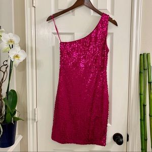 AUW Pink Sequin Dress